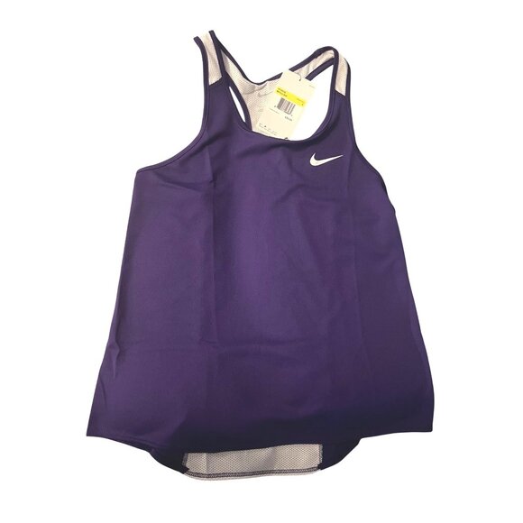 Nike Racerback Tank Top Purple & White - New! Women's Small - Picture 3 of 6